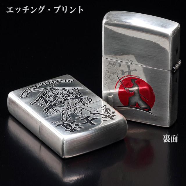 ZIPPO/和柄 侍　武士道　シルバーいぶし 画像4