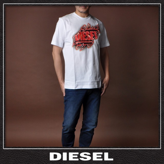 ディーゼル DIESEL Tシャツ メンズ ブランド クルーネック 半袖 T-JUST ...