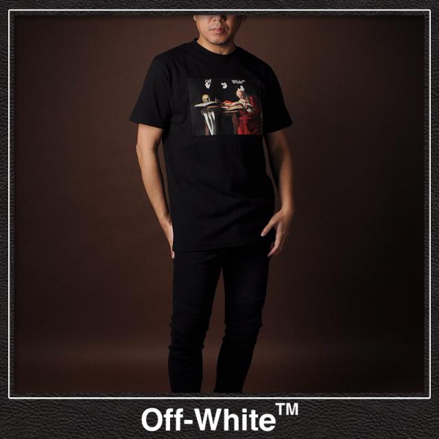 珍しい オフホワイト Off White Tシャツ 半袖 クルーネック メンズ ブランド Caravaggio S S Slim Tee Omaa027r21jer ブラック 21春夏 最適な材料 Www Bnooon Com