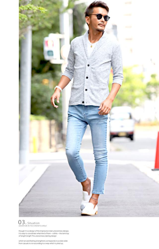 カーディガン ショール メンズ 7分袖 七分袖 テレコ 無地 ストレッチ 細身 タイト 春 夏 BITTER ビター系 カーデ ショールカラー リブ ライトアウター 羽織り シンプル 大人 上品 キレイめ 大人カジュアル ファッション 8