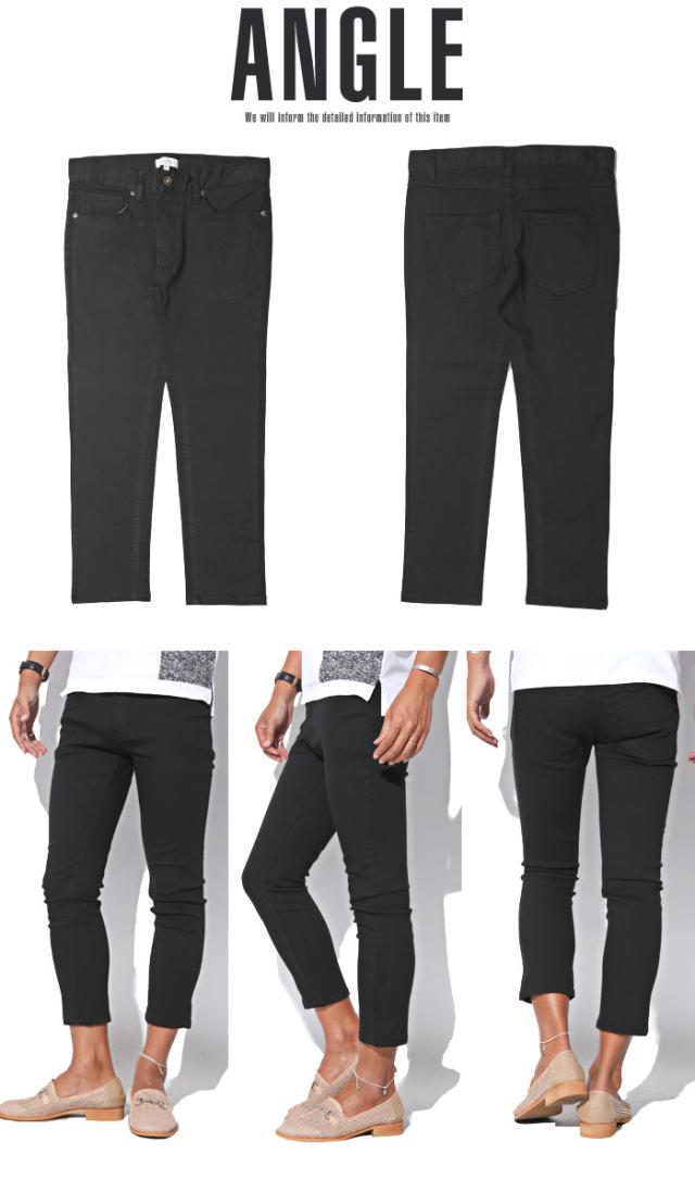 スキニー アンクル パンツ メンズ ストレッチ スリム チノパン スキニーパンツ アンクルパンツ ストレッチパンツ アンクル丈 9分丈 ボトムス 無地 細身 タイト ストレッチ 伸縮 19