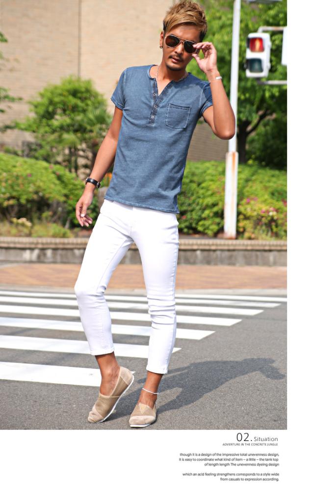 スキニー アンクル パンツ メンズ ストレッチ スリム チノパン スキニーパンツ アンクルパンツ ストレッチパンツ アンクル丈 9分丈 ボトムス 無地 細身 タイト ストレッチ 伸縮 4