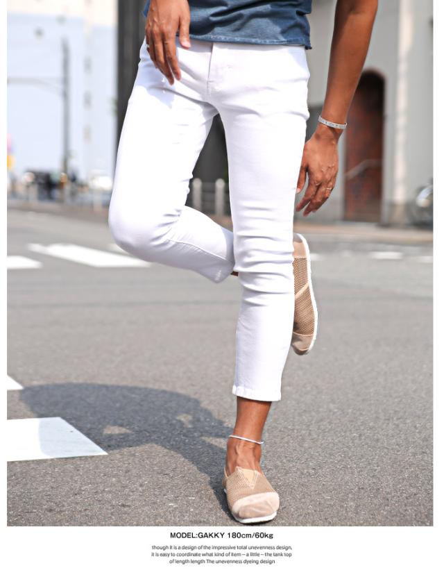 スキニー アンクル パンツ メンズ ストレッチ スリム チノパン スキニーパンツ アンクルパンツ ストレッチパンツ アンクル丈 9分丈 ボトムス 無地 細身 タイト ストレッチ 伸縮 5