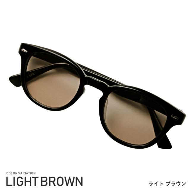 サングラス メンズ グラサン ウェリントン メガネ 伊達 眼鏡 UVカット 紫外線カット 黒縁 カラーレンズ アイウェア セレブ モデル 小顔 メンズアクセ ユニセックス 小物 ビター系 BITTER ラグスタイル pm-8625 9