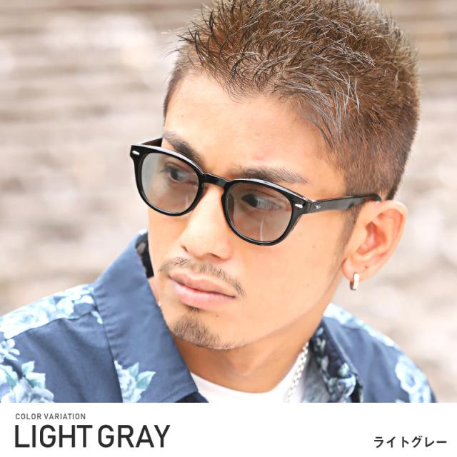 サングラス メンズ グラサン ウェリントン メガネ 伊達 眼鏡 UVカット 紫外線カット 黒縁 カラーレンズ アイウェア セレブ モデル 小顔 メンズアクセ ユニセックス 小物 ビター系 BITTER ラグスタイル pm-8625 3