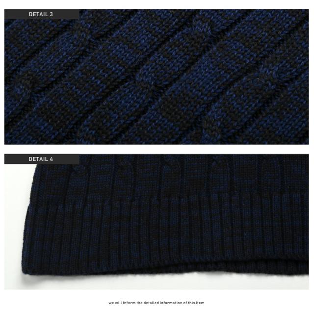 ニットタートルネックメンズセーター秋冬BITTERビター系【タートルネックニット】トップスメンズニットニットセーター白黒グレーハイネックニットソーケーブル編みケーブルニットカジュアル細身タイト通販ファッション 12