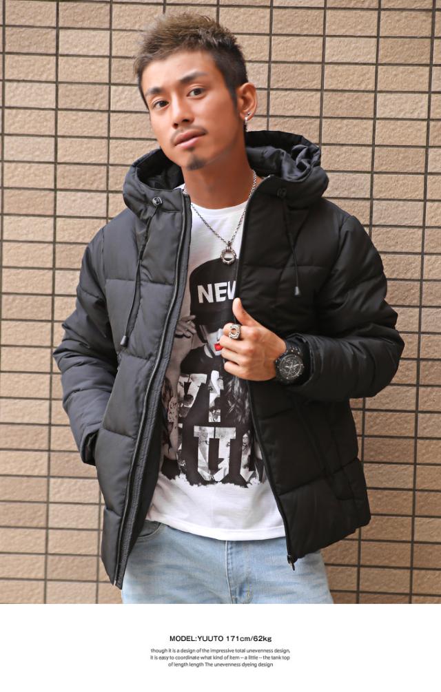 ジャケット 中綿ジャケット メンズ ブルゾン ボリュームネック アウター 防寒 BITTER ビター系 冬 フード ジャンパー 止水ファスナー 防寒 雨 風 無地 厚手 シンプル 大人 カジュアル pm-6861 12