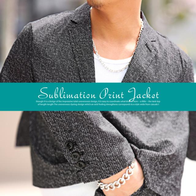 テーラード ジャケット メンズ サマージャケット スーツ アウター ブルゾン ストレッチ 杢調 リップストップ コンサバビジネス ビター系 4