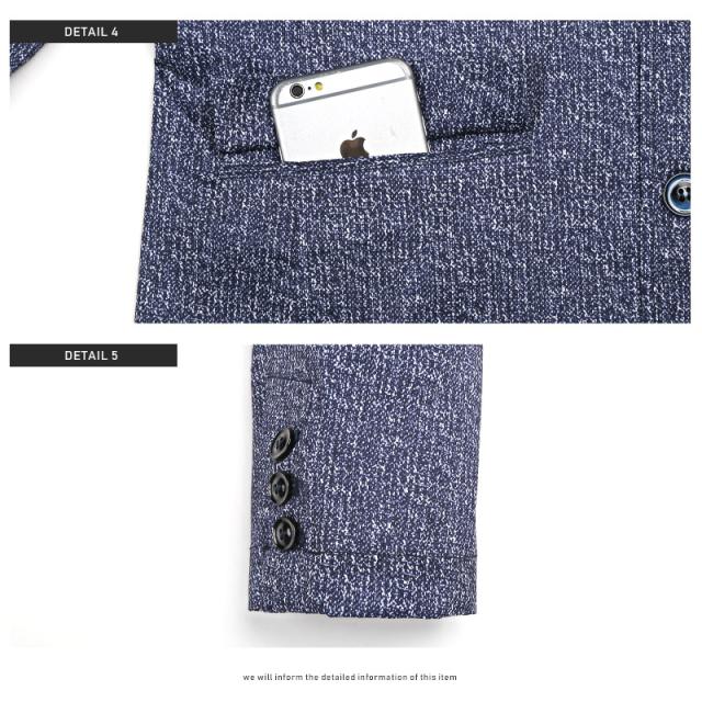 テーラード ジャケット メンズ サマージャケット スーツ アウター ブルゾン ストレッチ 杢調 リップストップ コンサバビジネス ビター系 9