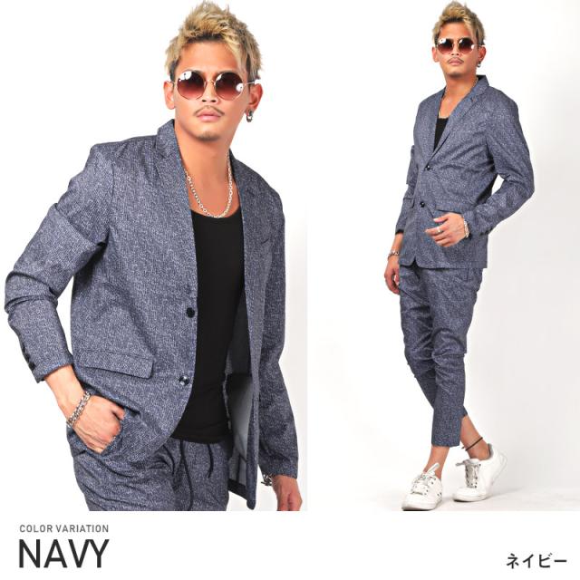 テーラード ジャケット メンズ サマージャケット スーツ アウター ブルゾン ストレッチ 杢調 リップストップ コンサバビジネス ビター系 6