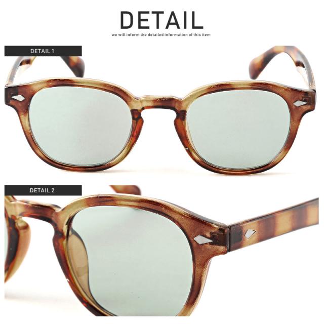 サングラス メンズ レディース ウェリントン 伊達メガネ グラサン 丸型 UVカット 紫外線カット スモーク デミ べっ甲 黒縁 クリア カジュアル 11