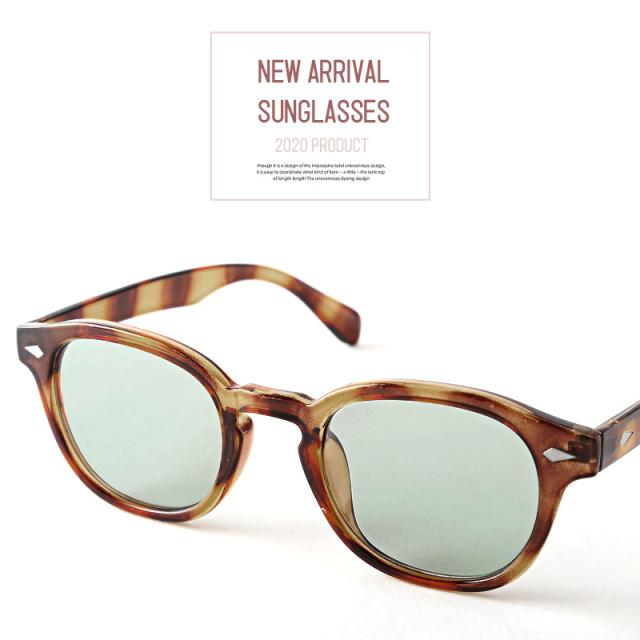 サングラス メンズ レディース ウェリントン 伊達メガネ グラサン 丸型 UVカット 紫外線カット スモーク デミ べっ甲 黒縁 クリア カジュアル 2