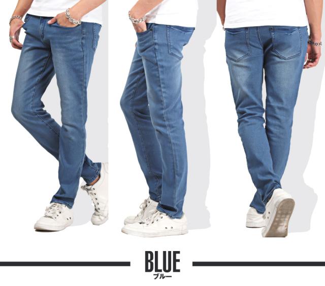 スキニー メンズ デニム ジーンズ ストレッチ ブラック スキニーパンツ スキニーデニム 13