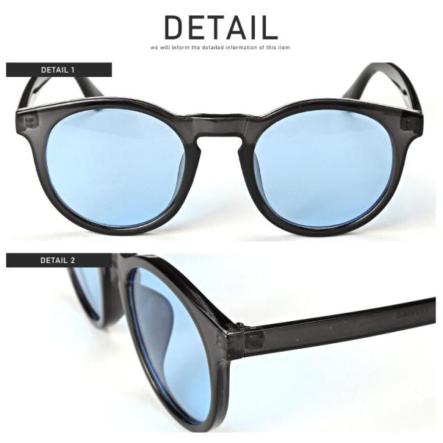 サングラスメンズレディースグラサンボストン【ボストンサングラス】ウィリントン丸型UVカットスモークカラーレンズクリアレンズべっこうフレームブラックブルーブラウンお洒落ユニセックス 12