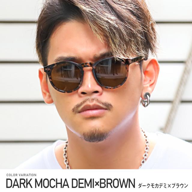 サングラスメンズレディースグラサンボストン【ボストンサングラス】ウィリントン丸型UVカットスモークカラーレンズクリアレンズべっこうフレームブラックブルーブラウンお洒落ユニセックス 5