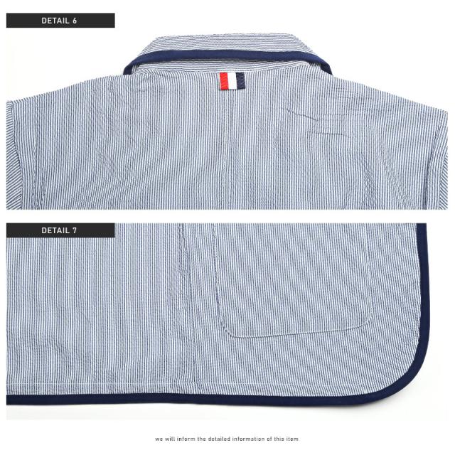 テーラードジャケットメンズジャケットシアサッカー【シアサッカーサマージャケット】羽織り無地ストライプブラックネイビーグレー薄手カジュアルキレイめ大人清涼感春夏 10