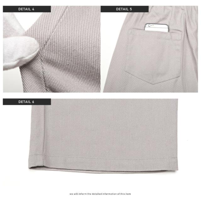 テーパードパンツ メンズ ワイドパンツ ツイル コットン  メンズパンツ ボトムス ワイドテーパード アンクル丈 スラックス ブラック グレー カーキ ルーズ ストリート ビター系 BITTER aa-1134 9