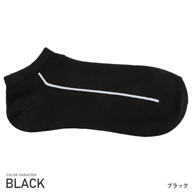 靴下メンズソックスくつ下クルーソックスラインシンプル【THESOX(ザソックス)シンプルラインソックス】くるぶしショート丈短いスニーカーソックスワンポイントカジュアルプレゼントギフト紳士靴下 4