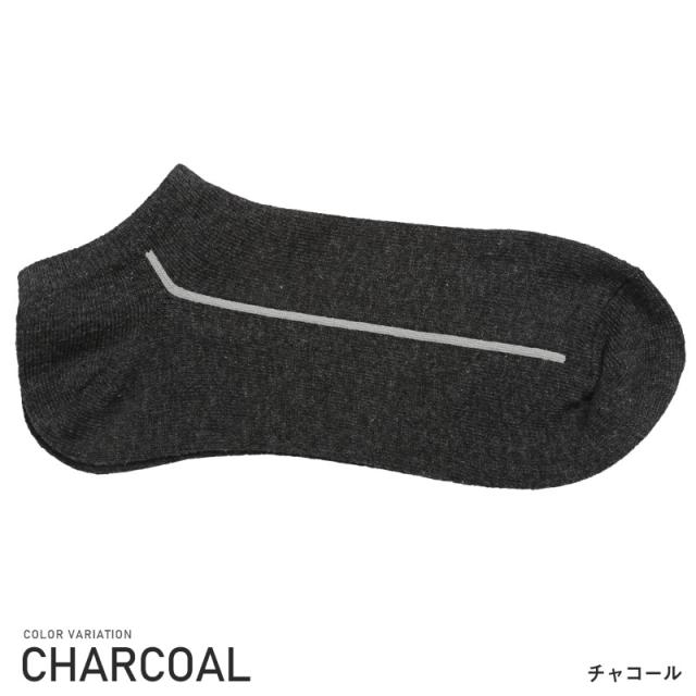 靴下メンズソックスくつ下クルーソックスラインシンプル【THESOX(ザソックス)シンプルラインソックス】くるぶしショート丈短いスニーカーソックスワンポイントカジュアルプレゼントギフト紳士靴下 3