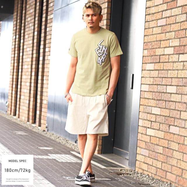 Tシャツ メンズ 半袖 ロゴ サガラ刺繍 クルーネック メンズTシャツ カットソー トップス パイル ワッペン ホワイト ベージュ ブラック カジュアル 夏 ビター系 BITTER aa-1433 6