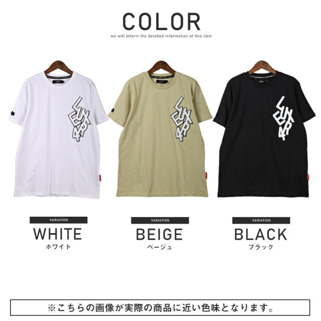 Tシャツ メンズ 半袖 ロゴ サガラ刺繍 クルーネック メンズTシャツ カットソー トップス パイル ワッペン ホワイト ベージュ ブラック カジュアル 夏 ビター系 BITTER aa-1433 14