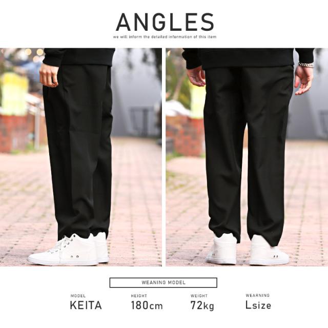 テーパードパンツメンズワイドパンツ【ポリトロテーパードパンツ】テーパードアンクル丈ポリトロ軽量トロピカル素材清涼感通気性とろみルーズストリート春服夏服韓国系 14