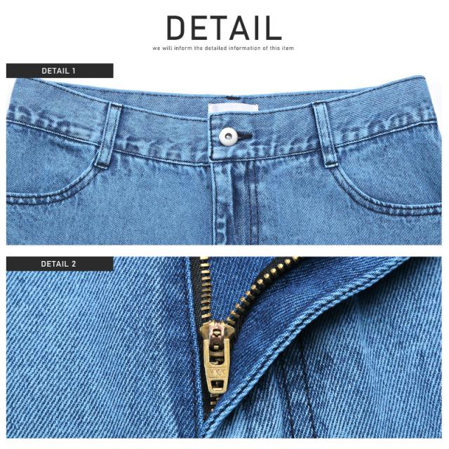 デニムパンツメンズデニムジーンズカラーデニムワイドパンツBITTERビター系【カラーデニムワイドパンツ】ボトムスルーズワイドゆったりジーパンオーバーダイコットンストリート系韓国系 15