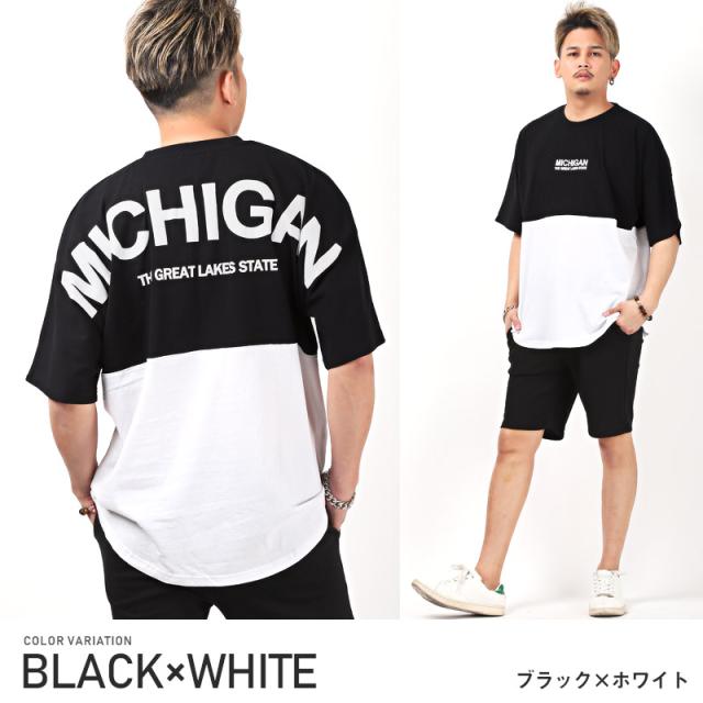 Tシャツ メンズ 半袖 ビッグシルエット 発泡プリント バック ロゴ メンズTシャツ 半袖Tシャツ カットソー バックプリント ドロップショルダー ドルマンスリーブ ルーズ カジュアル ストリート aa-1530 11