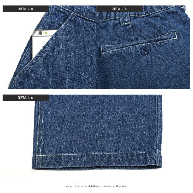 チノパンツデニムワイドパンツメンズイージーパンツ【デニムワイドチノパンツ】ワークパンツボトムスチノ大きめワイドカジュアルゆったりストリート春物秋服ビター系BITTER 10