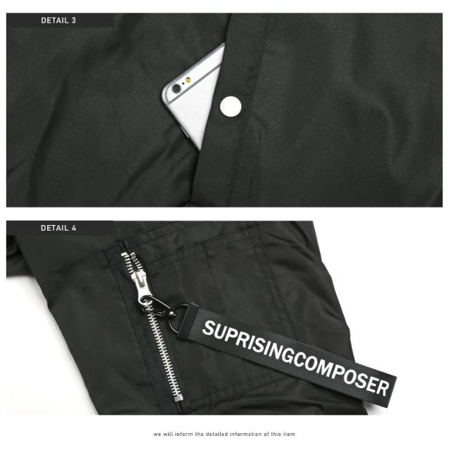 MA-1メンズジャケットブルゾンナイロンビッグシルエット【撥水ドロップショルダーMA-1ジャケット】フライトジャケットミリタリーアウターカジュアル春秋ビター系BITTER 10