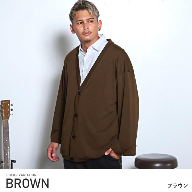 カーディガンメンズカーデVネック無地ビッグシルエット【ボタン付きVネックカーディガン】トップス長袖ライトアウター羽織りボタンルーズカジュアルゆったりシンプル大人韓国系ビター系BITTER春秋 5