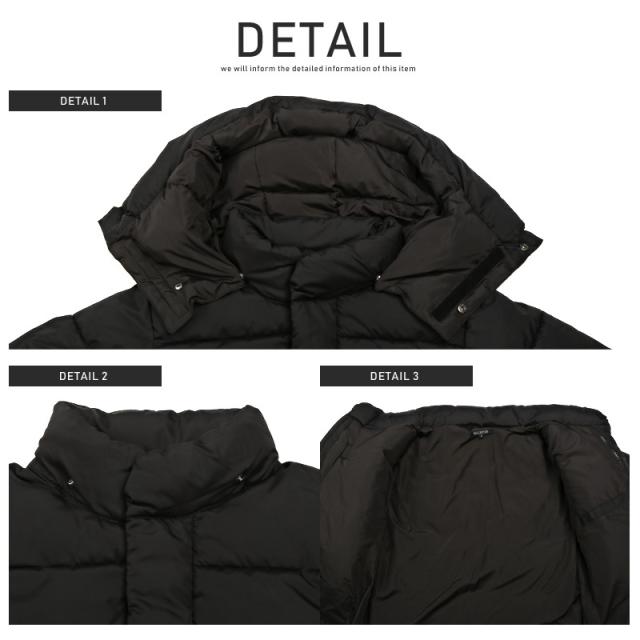 中綿ジャケット メンズ ブルゾン フード ボリュームネック メンズジャケット アウター フード取り外し可能 アイボリー ブラック 無地 ジンプル 暖か 防寒 冬 カジュアル ビター系 BITTER aa-2078 8