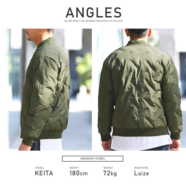 MA-1ジャケット メンズ 中綿ジャケット ブルゾン ジャンパー シームレス メンズジャケット 中綿 アウター ブラック カーキ ホワイト 暖か 防寒 カジュアル ミリタリー ストリート 韓国 aa-2031 8