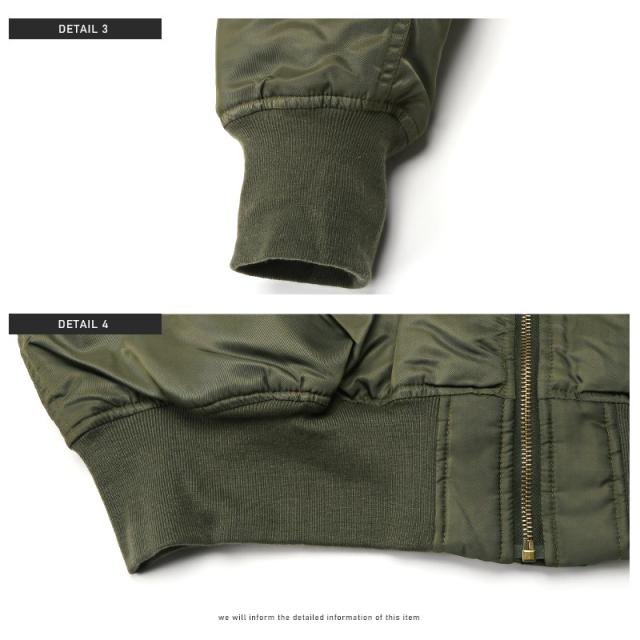 MA-1ジャケットメンズ中綿ブルゾンジャンパービッグシルエット【ヘビーツイルMA-1ジャケット】アウターヘビーツイル中綿ジャケット暖か防寒カジュアルミリタリーストリート韓国系 10