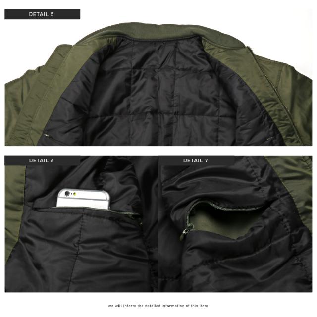 MA-1ジャケットメンズ中綿ブルゾンジャンパービッグシルエット【ヘビーツイルMA-1ジャケット】アウターヘビーツイル中綿ジャケット暖か防寒カジュアルミリタリーストリート韓国系 11
