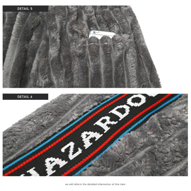 イージーパンツ メンズ フェイクファー ワイド サイドロゴ もこもこ メンズパンツ ワイドパンツ ロゴテープ ドローコード グレー ブラック ゆったり 冬 暖か スポーティ ストリート aa-2316 11