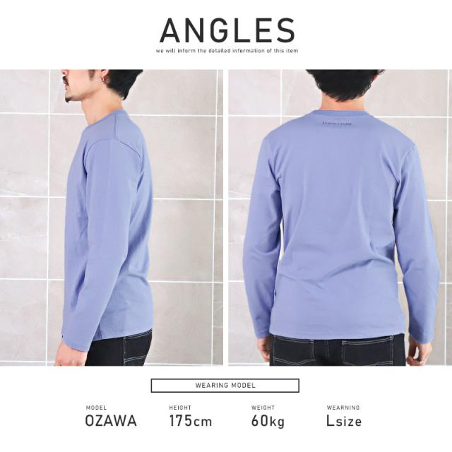 ロンTメンズ長袖Tシャツボックスロゴプリント【TRAP/U(トラップユー)ワンポイントBOXロゴプリントロンT】カットソートップスクルーネックワンポイント綿コットンストリート系カジュアルビター系BITTER春秋 8