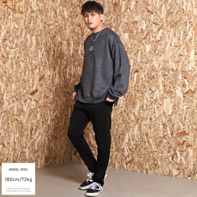 テーパードパンツメンズエンボス加工凸凹スラックス【スポンジエンボス加工テーパードパンツ】ボトムスイージーパンツワイドトラウザーパンツゆったりリラックスカジュアルキレイめ大人上品ストリート 4