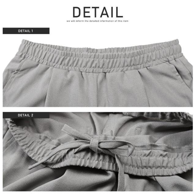 テーパードパンツメンズアンクル丈スラックス速乾麻風トラウザー【速乾タックテーパードアンクルパンツ】アンクルパンツボトムスイージーパンツワイド丈リネン風カジュアルキレイめ春夏ビター系BITTER 11