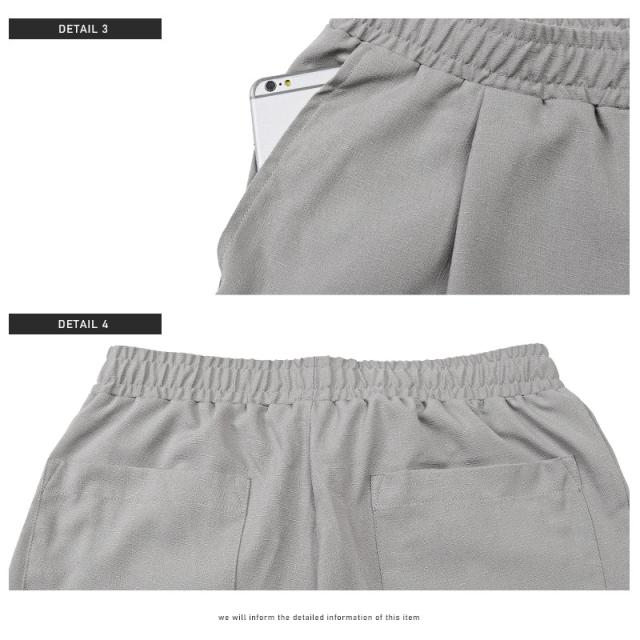 テーパードパンツメンズアンクル丈スラックス速乾麻風トラウザー【速乾タックテーパードアンクルパンツ】アンクルパンツボトムスイージーパンツワイド丈リネン風カジュアルキレイめ春夏ビター系BITTER 12