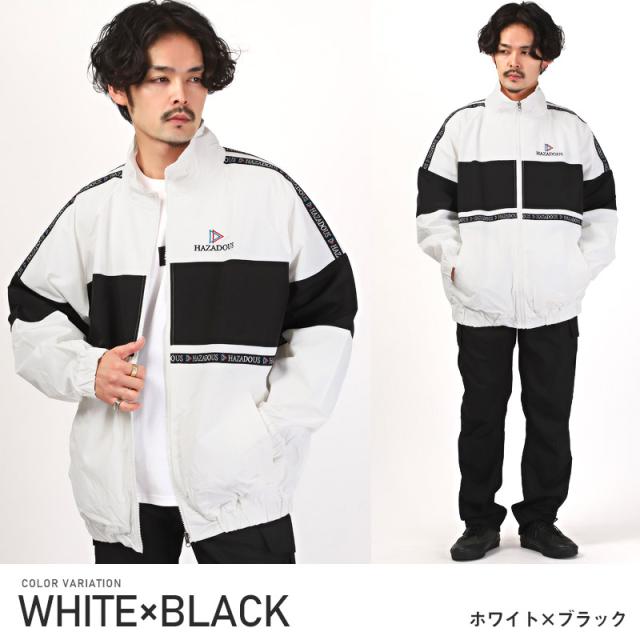 スタンドジャケットメンズレディースナイロンロゴ刺繍ビッグシルエット【ナイロンスタンドジャケット】アウタースタンドカラーウィンドブレーカー大きめ軽量ロゴテープカジュアルスポーツビター系BITTER 7