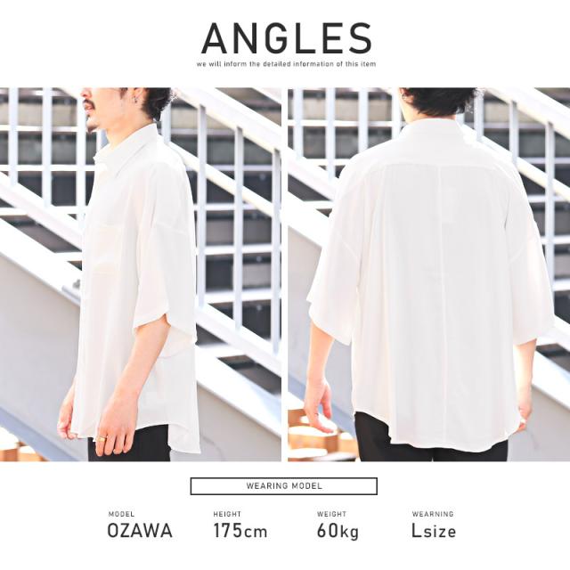 半袖シャツメンズレディース半袖ビッグシルエット春夏【ビッグシルエット半袖シャツ】トップス羽織りルーズゆったり無地カジュアルリラックスストリート韓国系ユニセックス 11