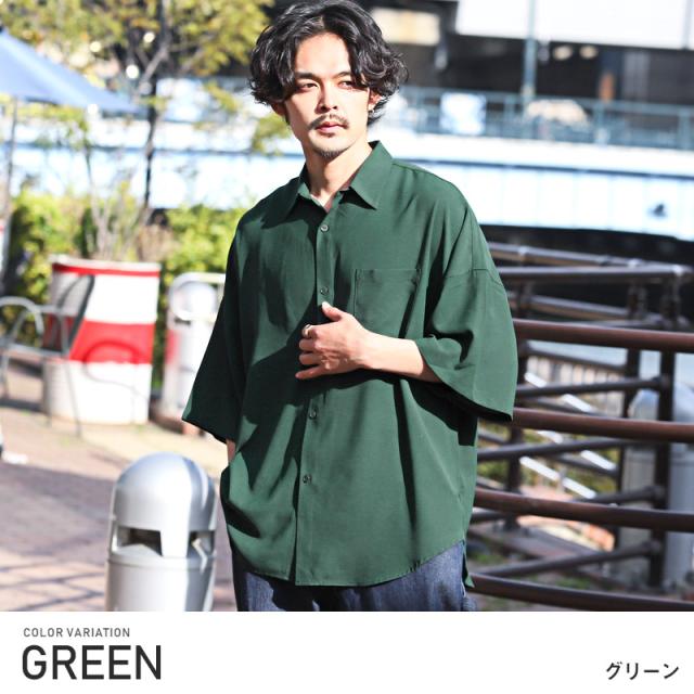 半袖シャツメンズレディース半袖ビッグシルエット春夏【ビッグシルエット半袖シャツ】トップス羽織りルーズゆったり無地カジュアルリラックスストリート韓国系ユニセックス 6