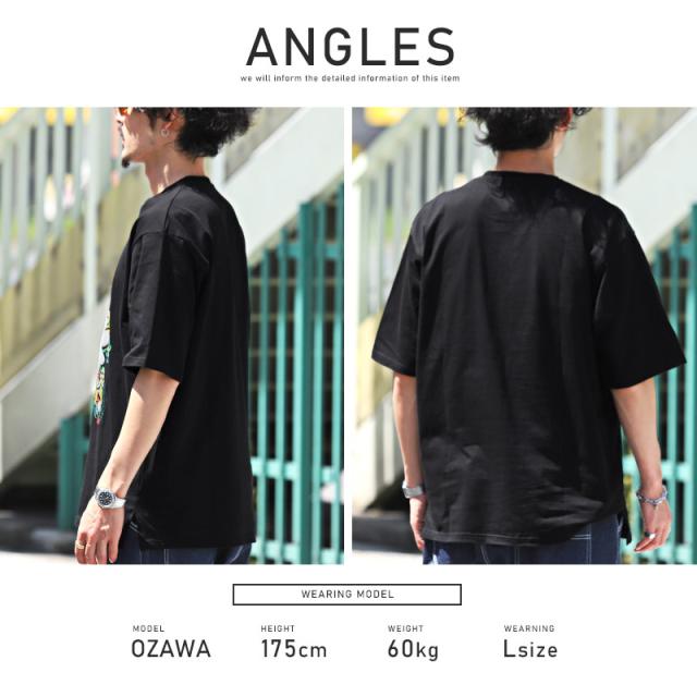 Tシャツ メンズ 半袖 ベア フラワー プリント 花 カットソー クマ 発泡プリント クルーネック ホワイト ブラック 綿 コットン カジュアル ストリート 韓国 7