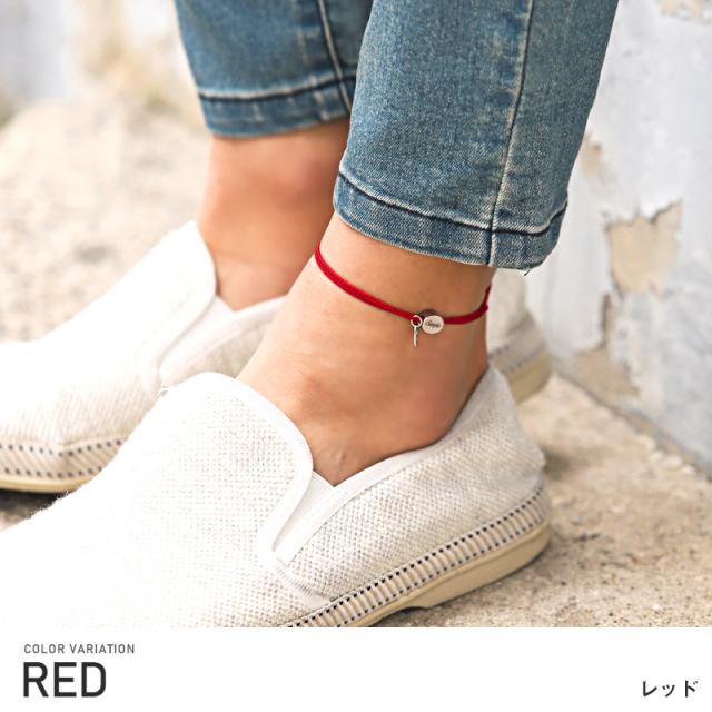 アンクレット メンズ ロゴ ミサンガ 編み込み チャーム 紐 足 足首 アンクル ネオン ブレスレット カップル ペア ユニセックス プレゼント ギフト 海 4