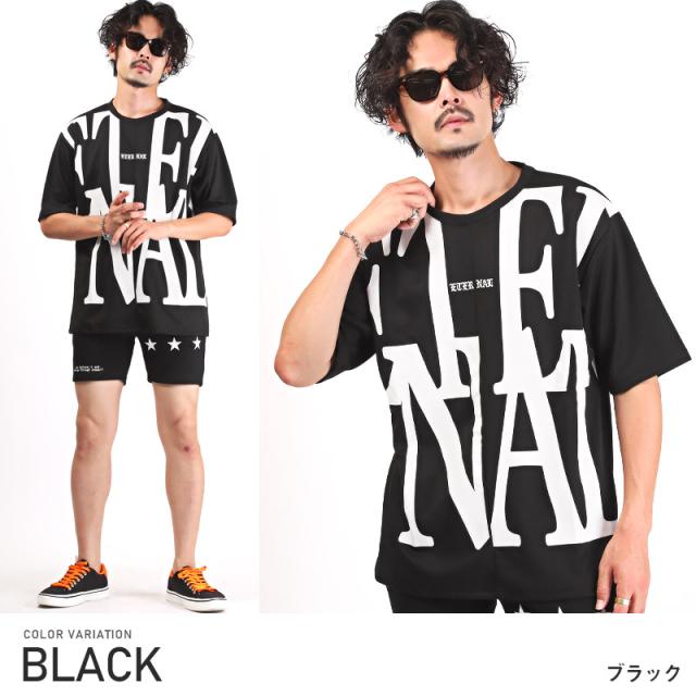 Tシャツ メンズ 半袖 ビッグロゴ プリント バイカラー メンズTシャツ 半袖Tシャツ カットソー クルーネック ロゴプリント 英字 ホワイト ブラック カジュアル ストリート 韓国 春夏 aa-2582 6