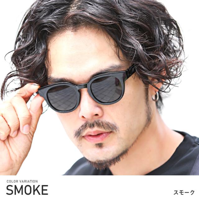 サングラスメンズレディースカラーレンズボストンUVカットボスリントンウェリントンメガネ伊達メガネ黒ぶちグラサンスモークブルーお洒落紫外線対策ユニセックスリゾートサマー夏aa-2664 3