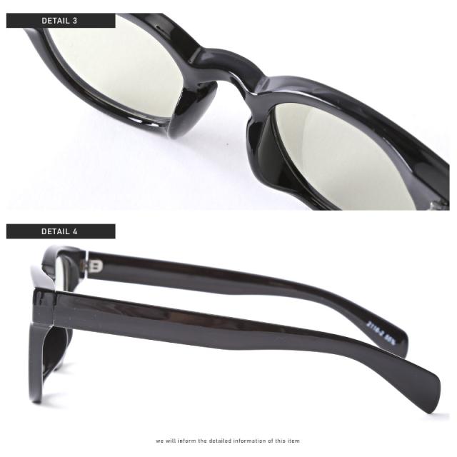 サングラスメンズレディースカラーレンズボストンUVカットボスリントンウェリントンメガネ伊達メガネ黒ぶちグラサンスモークブルーお洒落紫外線対策ユニセックスリゾートサマー夏aa-2664 9