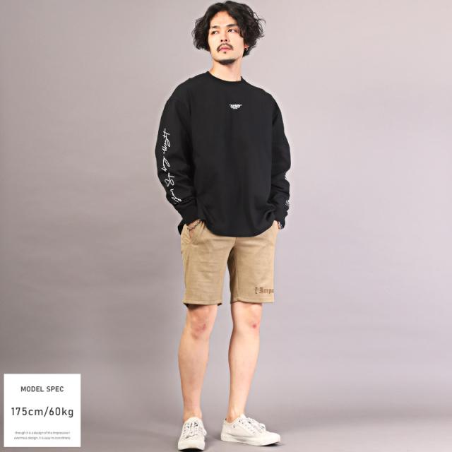 ショートパンツ メンズ ショーツ スウェード ロゴ 刺繍 イージーパンツ メンズパンツ ハーフパンツ ボトムス ワンポイント 起毛 ルームウェア 部屋着 リラックス ストリート aa-2606 10