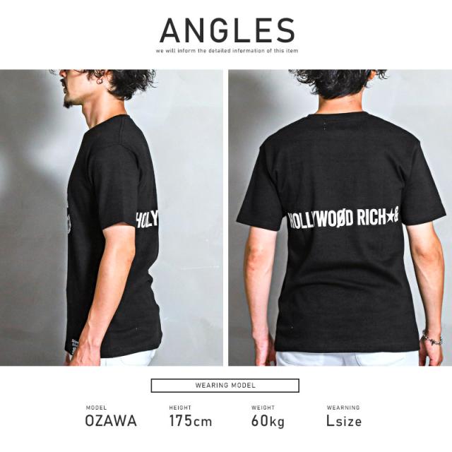 Tシャツ メンズ 半袖  テディベア ロゴ ラインストーン カットソー プリント クマ バックプリント 綿 クルーネック カジュアル ストリート ビター 春 夏 9